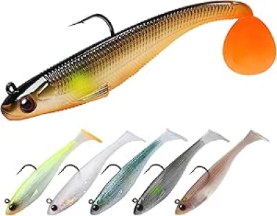 Leurre Souple TRUSCEND Easy Catch - Swimbaits Réalistes pour Trout, Bass, Walleye
