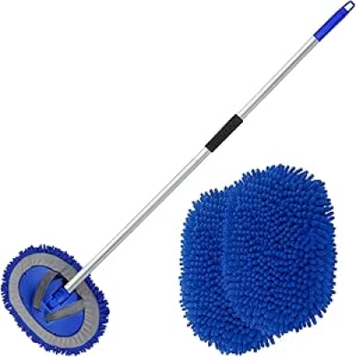 Brosse de lavage auto 62" avec manche long - Kit complet nettoyage voiture