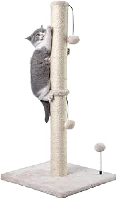 Arbre à Chat 34" - Griffoir Premium en Sisal Naturel pour Chats