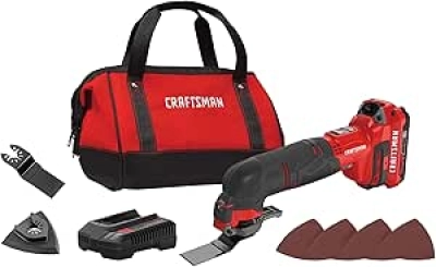 CRAFTSMAN V20 Outil Multifonction Oscillant sans Fil - Kit Complet avec Batterie