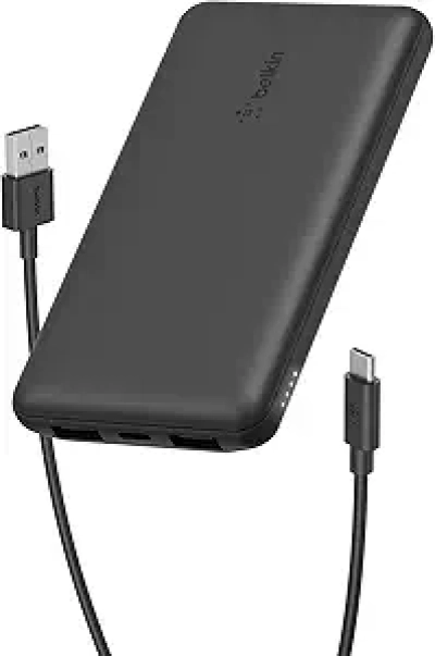 Batterie Externe Belkin 10000mAh - Chargeur Portable 3 Ports 15W