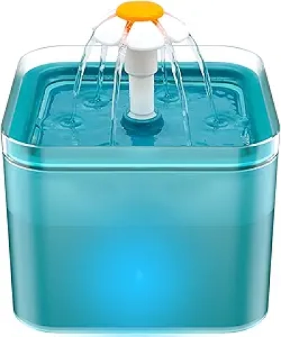 Fontaine à Eau pour Chat AONBOY 2L - Distributeur Automatique Silencieux