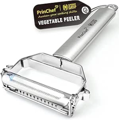 Épluche-légumes 3 en 1 PrinChef - Inox anti-rouille avec lame ultra-affûtée