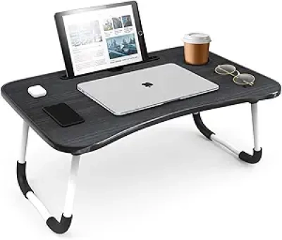 Plateau Lit Laptop Table - Support Ordinateur Portable Ajustable Pliable