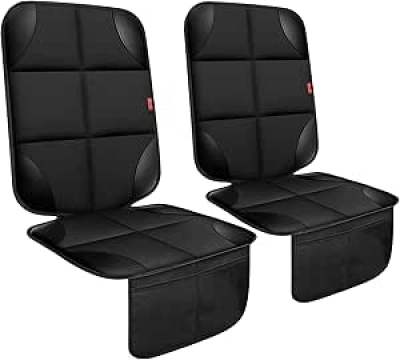 Protecteur de Siège Auto Imperméable - 2 Pcs Anti-Glisse avec Poches de Rangement