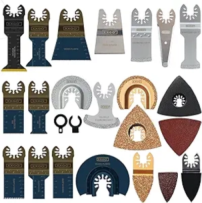Kit 120 Lames Oscillantes Multifonction Compatible Bosch, Milwaukee, Ryobi, Dremel