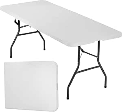 Table Pliante 6 Pieds Portable pour Fêtes et Événements - FDW
