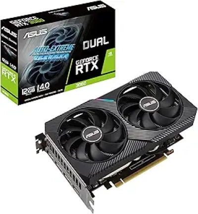 ASUS Dual RTX 3060 V2 OC 12GB - Carte Graphique Gaming Haute Performance