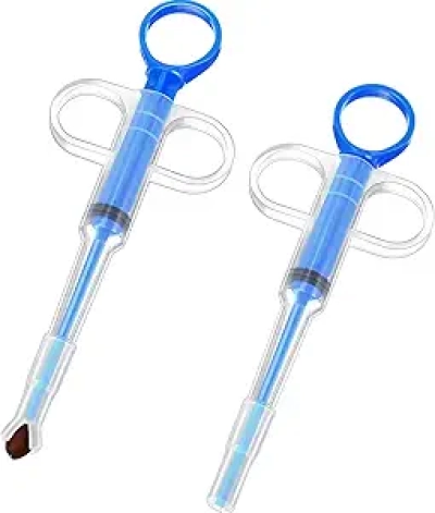 Seringue à Pilules pour Chats et Chiens - Distributeur de Médicaments Pet Pill Plunger (Lot de 2)