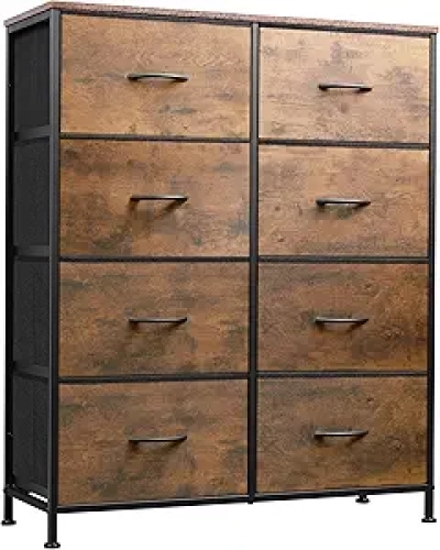 Commode 8 Tiroirs WLIVE - Meuble de Rangement Tissu Chambre
