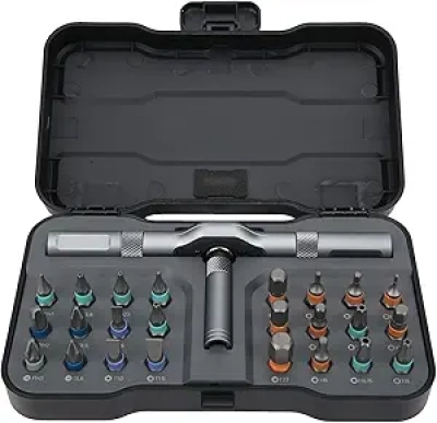 Kit Tournevis Cliquet 24 en 1 - Outil de Réparation Multifonction Portable