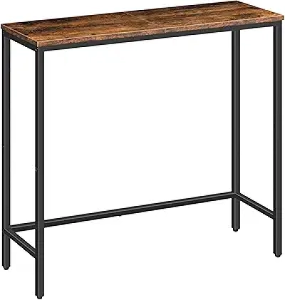 Console Table Étroite 29.5" - Table d'Entrée Rustique HOOBRO
