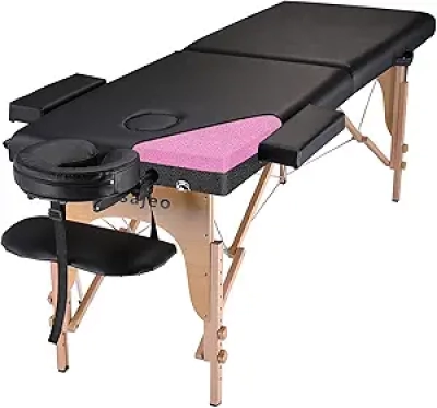 Table de Massage Professionnelle Portable 2 Sections - 84" Ajustable