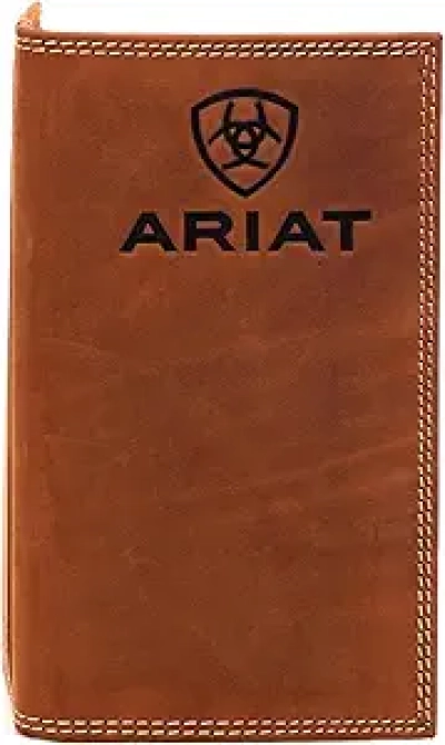 Portefeuille Ariat Rodeo Embossé Marron - Cuir Véritable