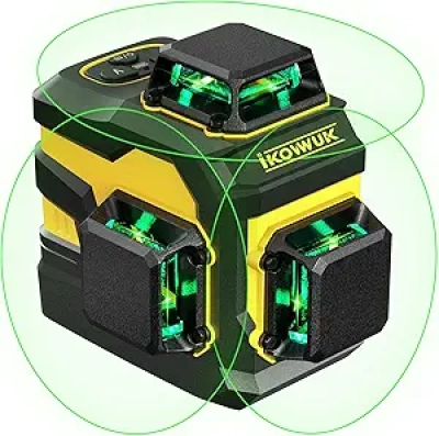Niveau Laser 12 Lignes 360° avec Télécommande - IKOVWUK Autonivelant