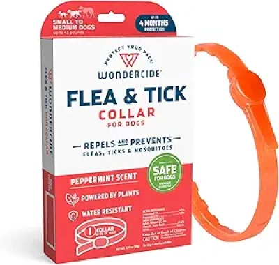 Collier Antiparasitaire Naturel pour Chien - Protection 4 Mois Puces & Tiques