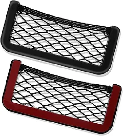 Lot de 2 Filets de Rangement Voiture - Organisateur Mesh pour Auto, RV et Camping-car
