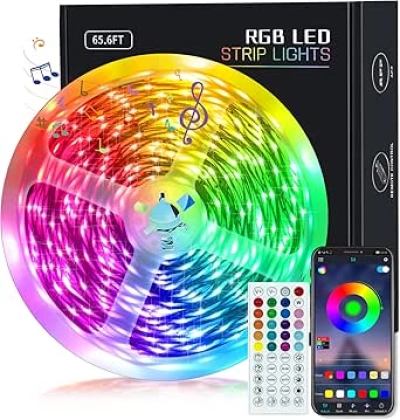 Ruban LED RGB Synchronisé à la Musique avec Télécommande et APP