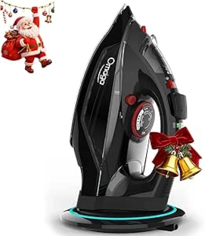 Fer à Repasser Sans Fil 1500W - Vapeur Puissante et Semelle Céramique