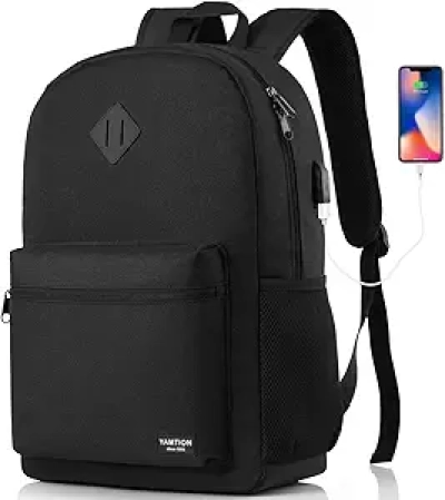 Sac à dos YAMTION 15.6" avec port USB - École, Travail, Voyage