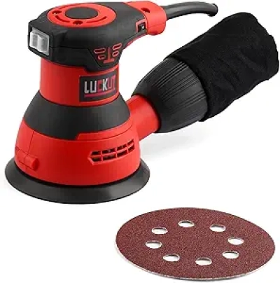 Ponceuse Orbitale Variable 5 Pouces 3.0Amp - 7000-14000 RPM avec Collecte Poussière
