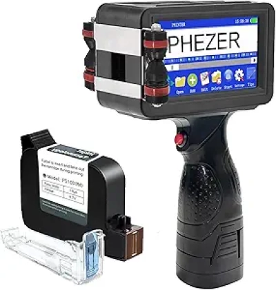 Imprimante à Jet d'Encre Portable P16 - Codage Date/Code-Barres/QR Code