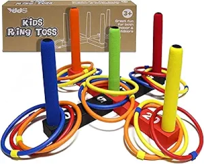 Jeu de Lancer d'Anneaux pour Enfants - Intérieur & Extérieur