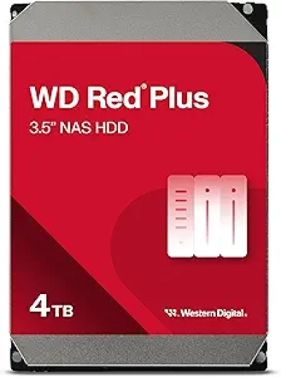 Disque dur NAS Western Digital 4TB WD Red Plus - 5400 RPM SATA