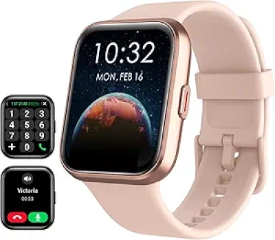 Montre Connectée Femme Tensky - Appels, Alexa, 100+ Sports, Waterproof