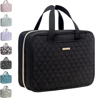 Trousse de toilette de voyage femme imperméable avec compartiments étanches