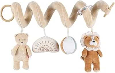 Spirale d'Activité Bébé NOUKIE'S Babou & Kendi - Jouet Éveil Veloudoux
