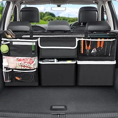 Organiseur de Coffre Voiture Oasser - 10 Poches de Rangement pour SUV, MPV et Van