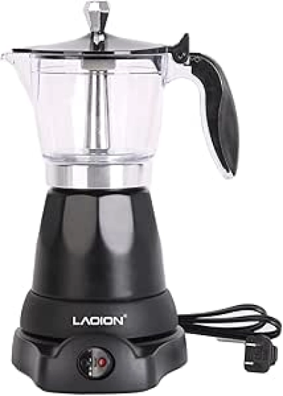 Cafetière Électrique Moka 6 Tasses Cubaine - Espresso Italien Portable