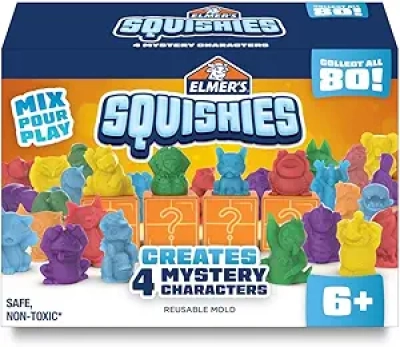 Kit DIY Squishies Elmer's pour Enfants - 4 Personnages Mystères à Créer