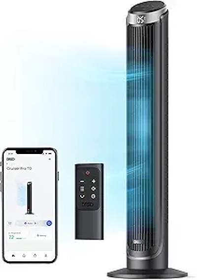 Ventilateur Tour Intelligent Dreo 40" - Silencieux, Oscillant 90°, Contrôle Vocal