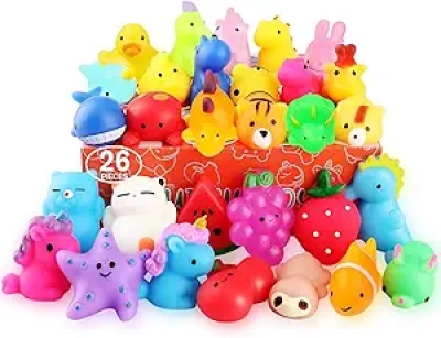 Pack de 26 Squishies Mochi Kawaii - Jouets Anti-Stress Squishy Animaux