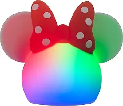 Lampe Minnie Mouse LED Tactile - Veilleuse Enfant Couleurs Changeantes USB