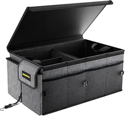 Organiseur de Coffre Auto 65L Pliable avec Couvercle - MIKKUPPA