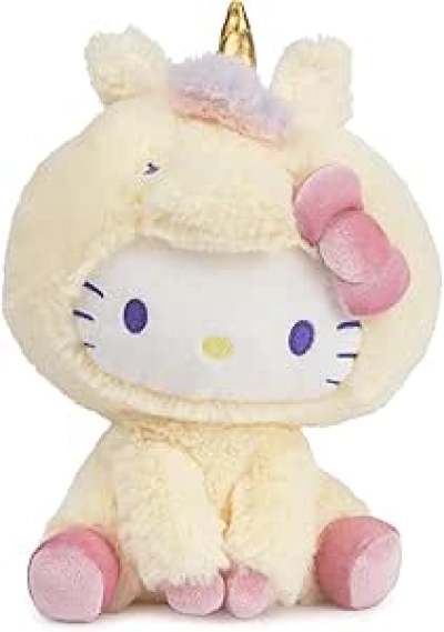 Peluche Hello Kitty Licorne GUND 15cm - Jouet Sanrio Premium