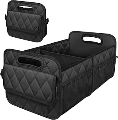 Organiseur de coffre SUV 50L imperméable - Rangement voiture avec 6 poches