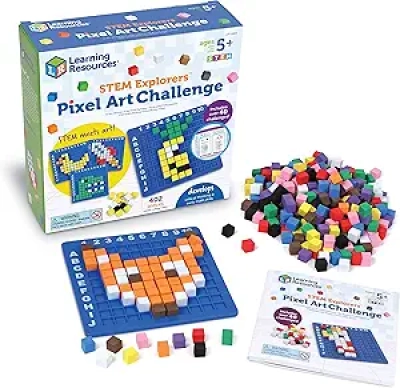 Pixel Art Challenge STEM - Jeu de Puzzle Mathématique Montessori