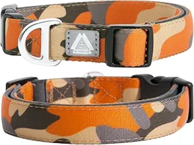 Collier de Chien Rembourré Ajustable 16-25cm - Collier Réfléchissant 3M pour Grand Chien