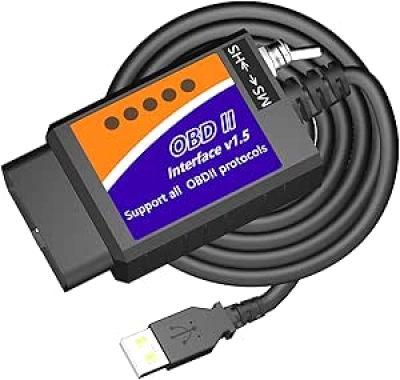 Câble OBD2 USB ELM327 - Lecteur Diagnostic Auto Professionnel