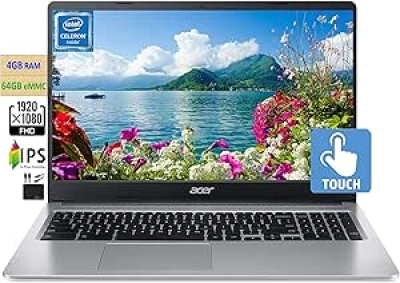 Acer Chromebook 15.6" FHD Tactile - Intel Celeron, 4GB RAM, 64GB SSD