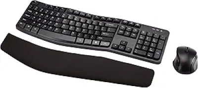 Clavier et Souris Ergonomiques Sans Fil Amazon Basics - Confort PC & Laptop