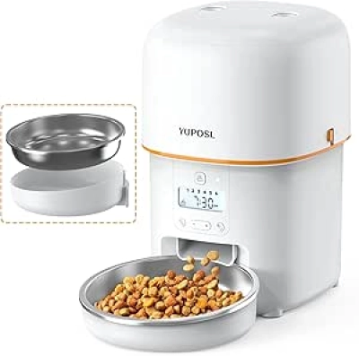 Distributeur Automatique de Croquettes pour Chat et Chien - 2L avec Batterie 180 jours