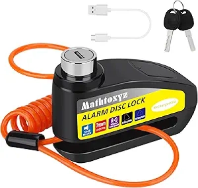 Antivol Moto Rechargeable 120dB - Alarme Frein à Disque Sécurisé