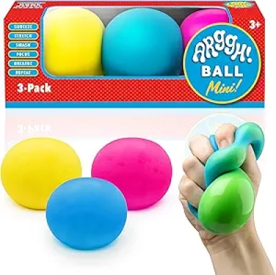 Balles Anti-Stress Changeantes de Couleur - Pack de 3 Fidget Toys pour Enfants et Adultes