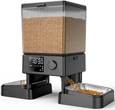 Distributeur Automatique de Croquettes pour 2 Chats - 5L avec Programmation