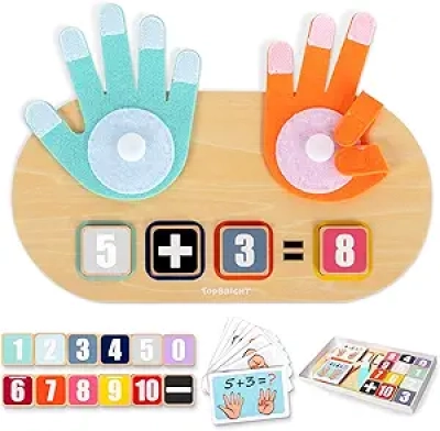 Jouets Montessori Mathématiques pour Enfants 2-5 ans | Blocs Éducatifs Comptage